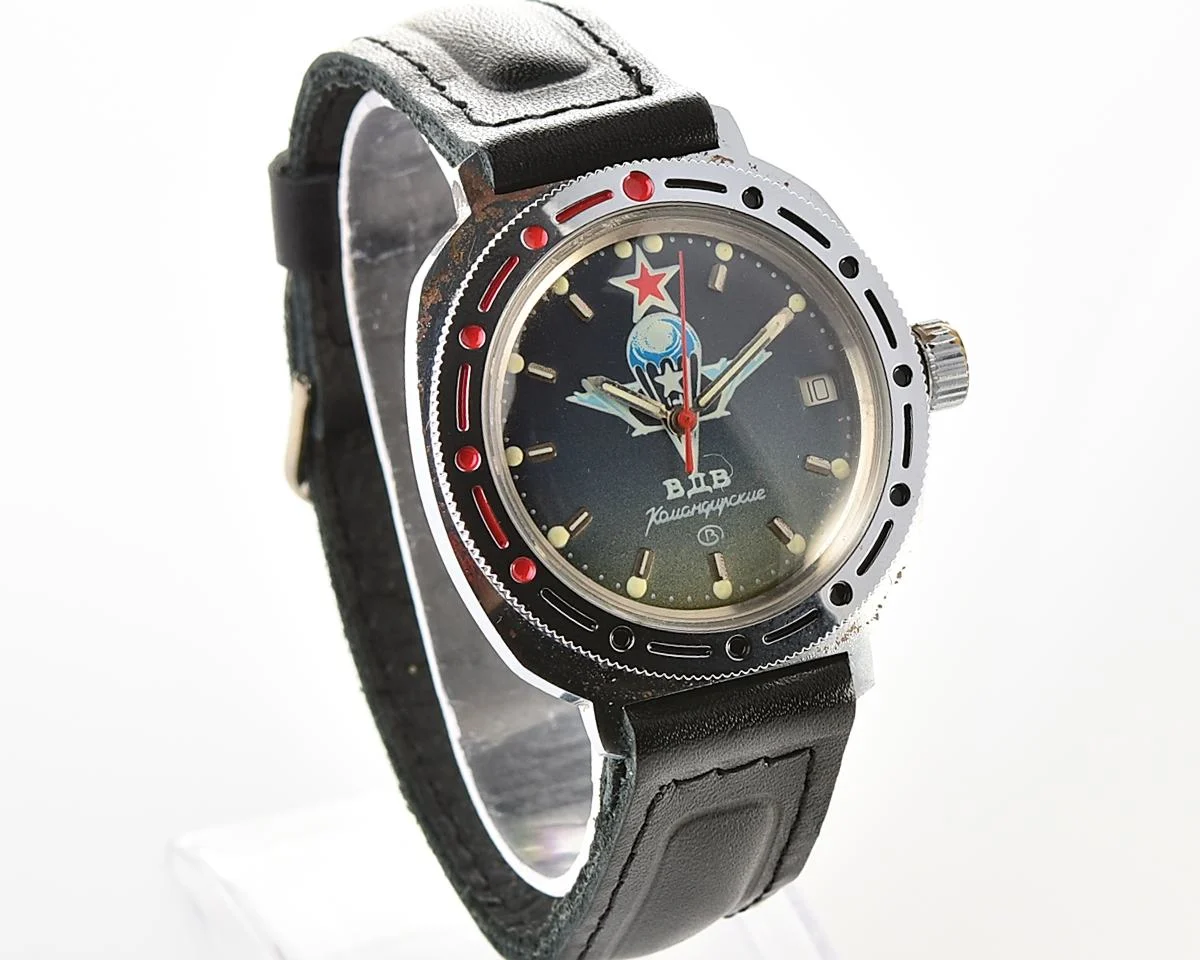 Komandirskie paratroopers mechanical wrist watch for airborn troops