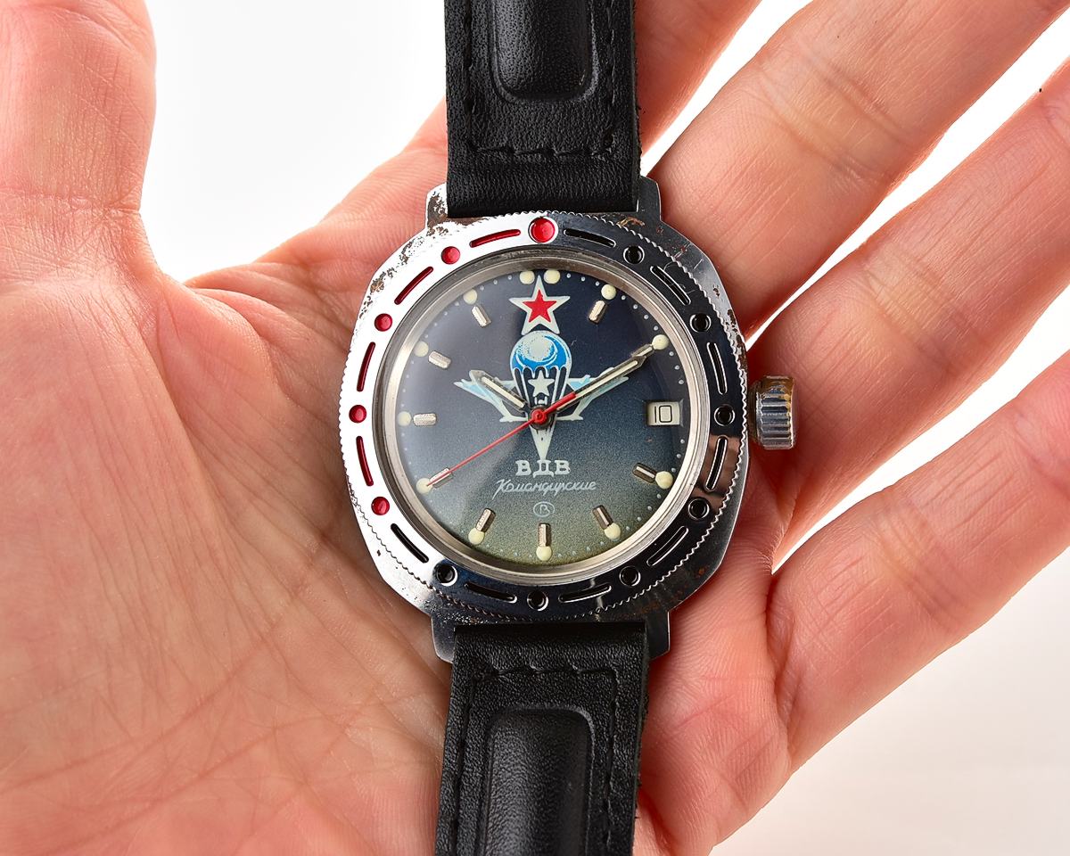 Komandirskie paratroopers mechanical wrist watch for airborn troops