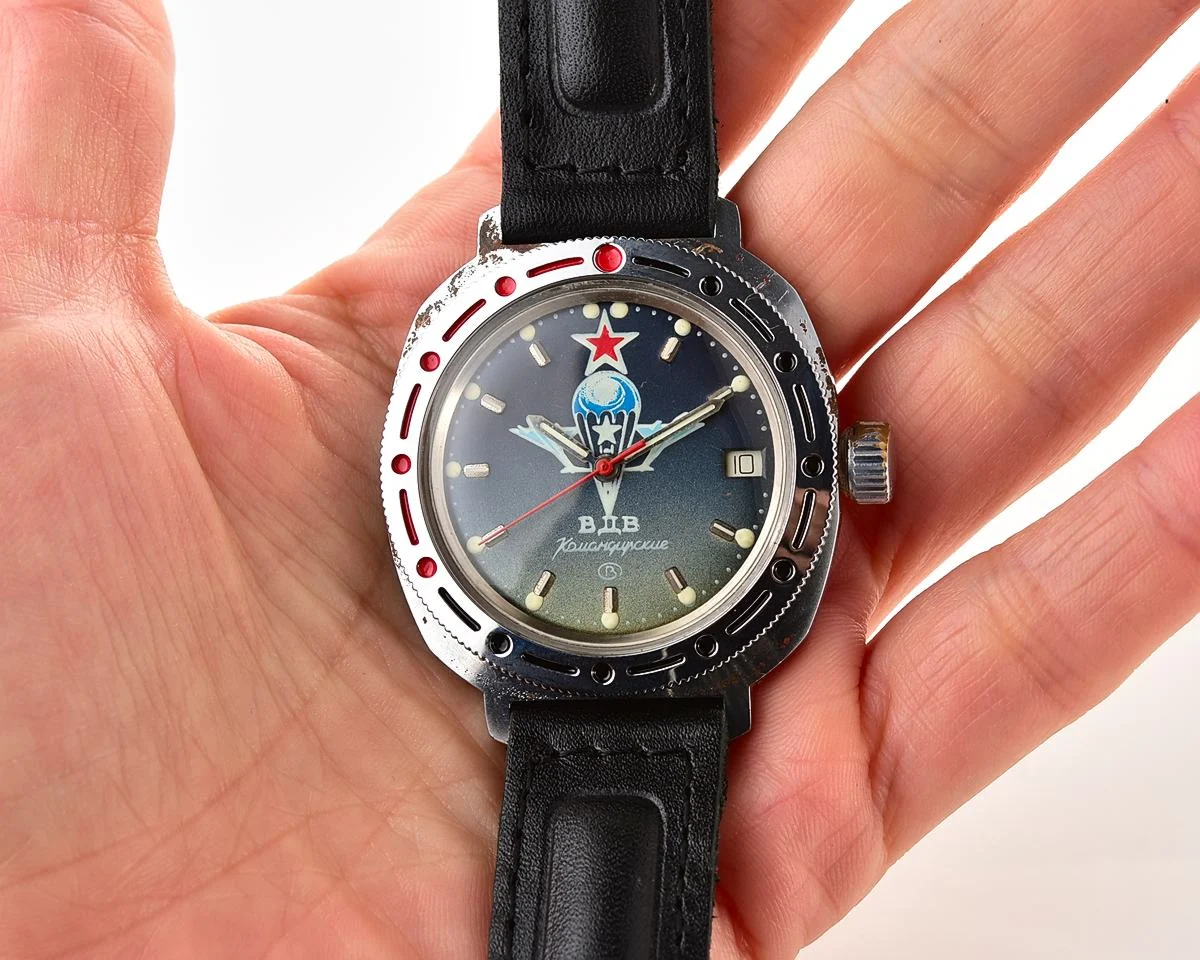Komandirskie paratroopers mechanical wrist watch for airborn troops