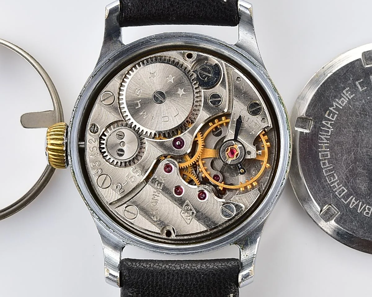 Vintage Soviet Mayak mechanical watch from the 2nd quarter of 1955 - in hermetic case