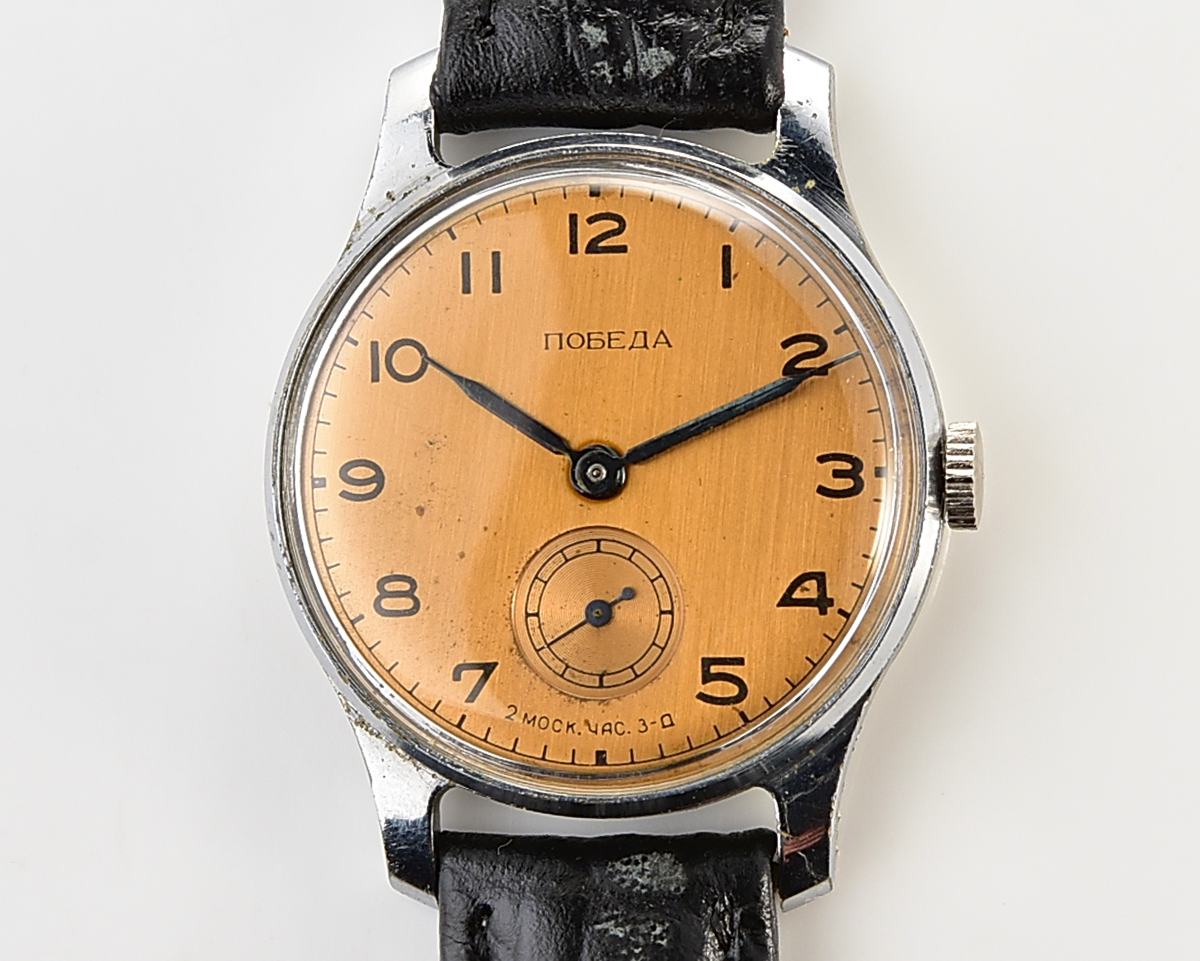 Vintage soviet mechanical POBEDA watch, 2MChZ from 2nd quarter 1955!