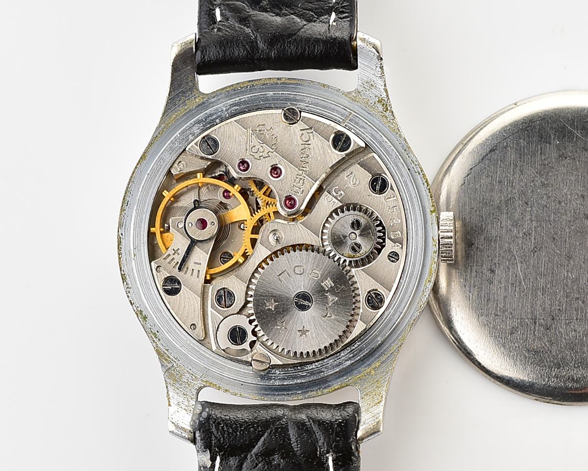 Vintage soviet mechanical POBEDA watch, 2MChZ from 2nd quarter 1955!