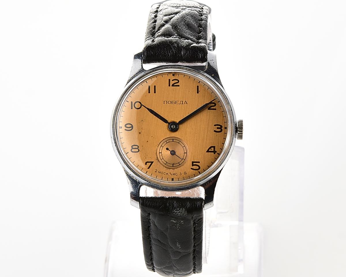 Vintage soviet mechanical POBEDA watch, 2MChZ from 2nd quarter 1955!