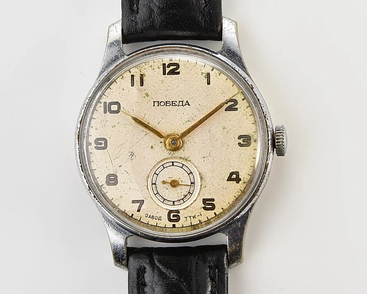 Vintage Soviet mechanical Pobeda TTK-1, from the 1st quarter of 1955