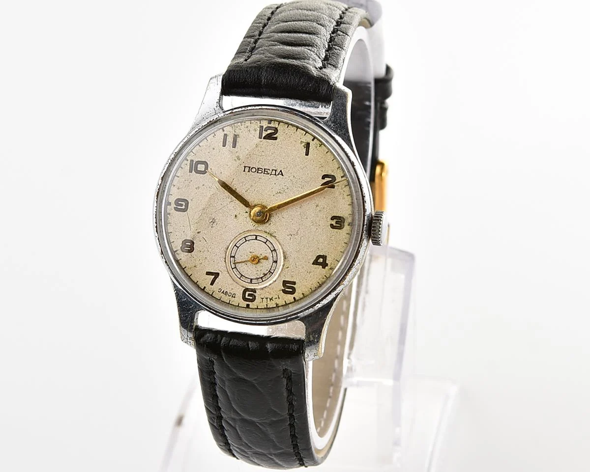 Vintage Soviet mechanical Pobeda TTK-1, from the 1st quarter of 1955