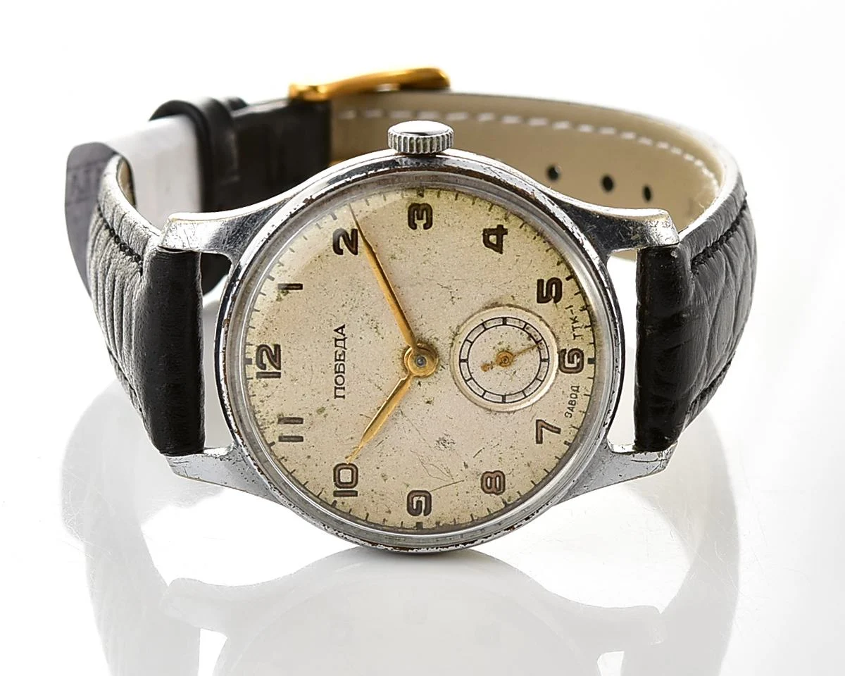 Vintage Soviet mechanical Pobeda TTK-1, from the 1st quarter of 1955