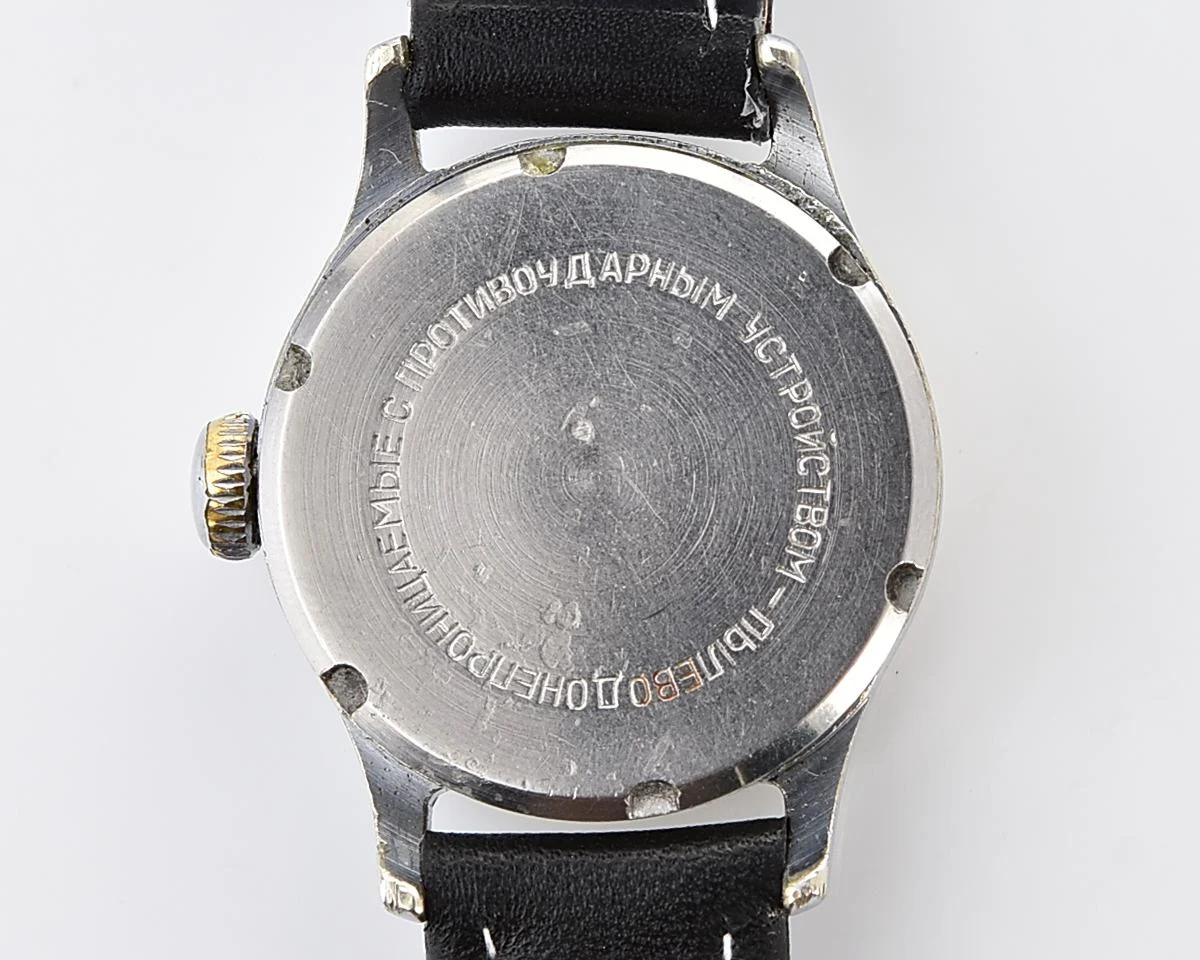Excellent Soviet Pobeda "34-K" in uncommon hermetic case - the actual first watch in space!