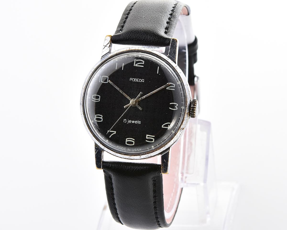 Vintage soviet mechanical POBEDA ZiM wristwatch