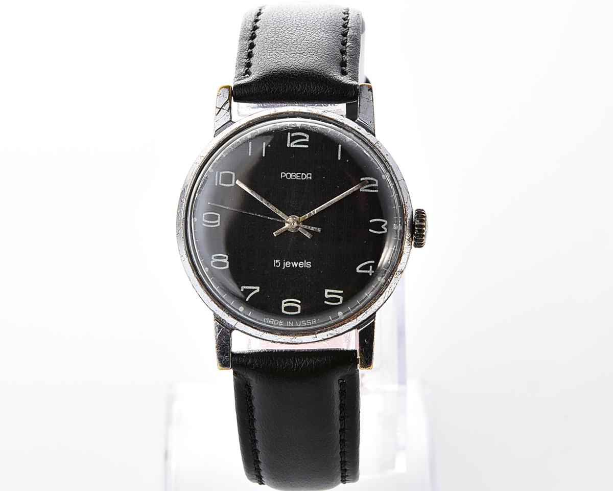 Vintage soviet mechanical POBEDA ZiM wristwatch