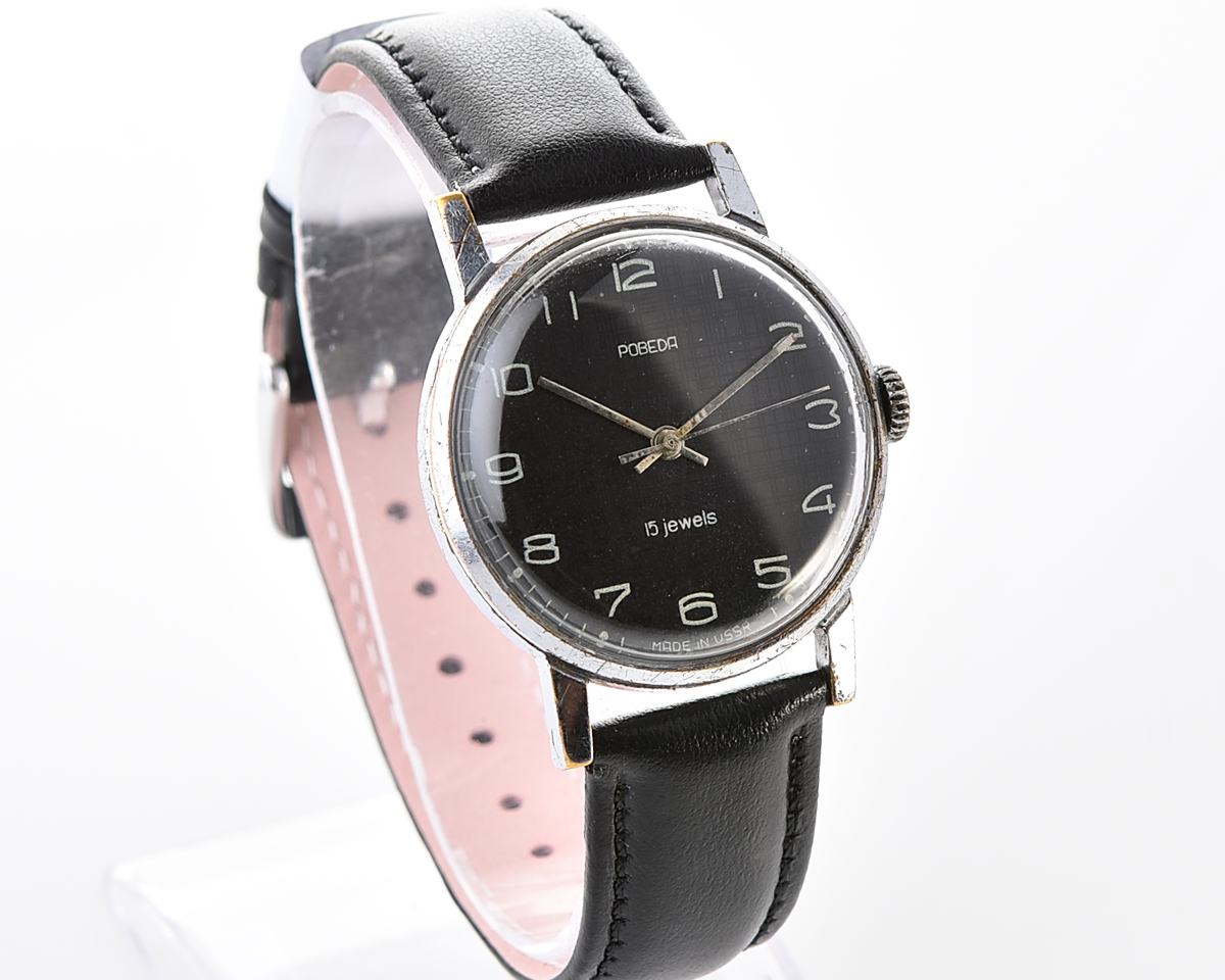 Vintage soviet mechanical POBEDA ZiM wristwatch