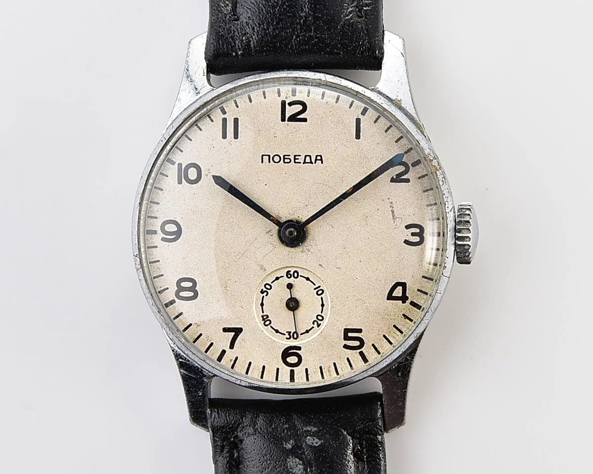 Excellent Soviet mechanical Pobeda watch, ChChZ, the 3rd quarter of 1956