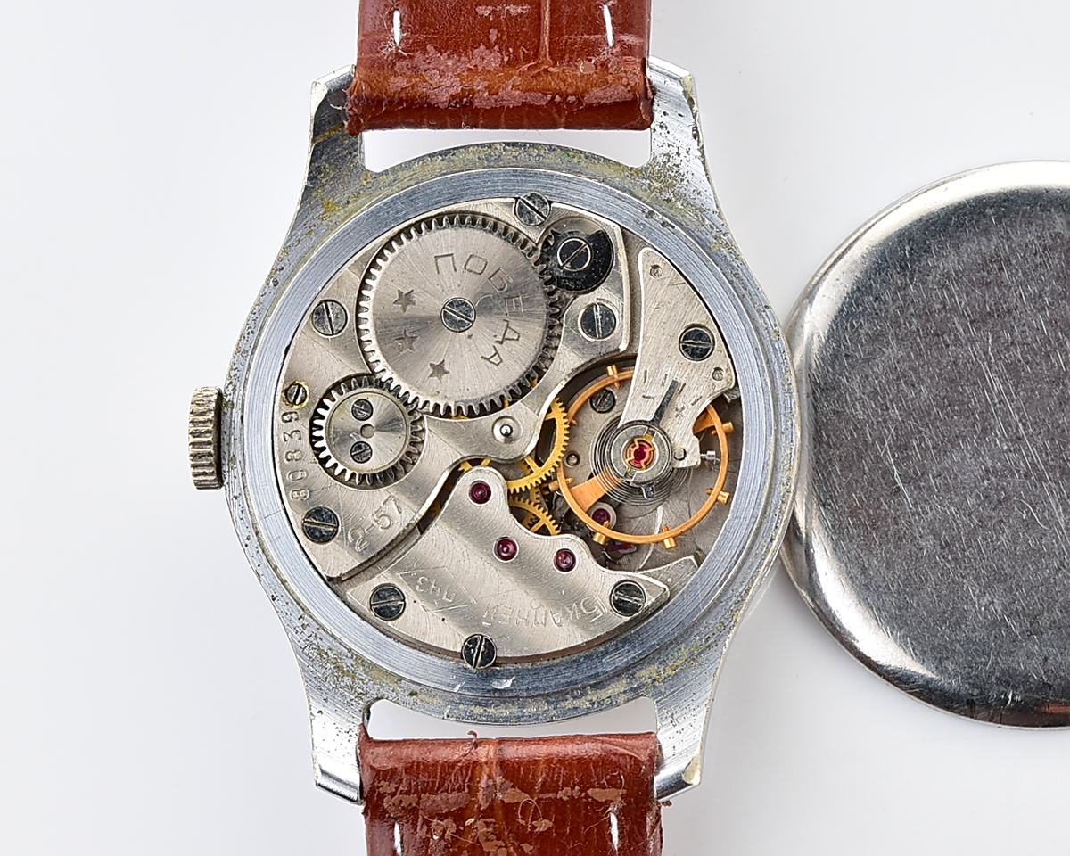 Vintage soviet mechanical POBEDA wristwatch, PChZ, the 2nd quarter of 1957!