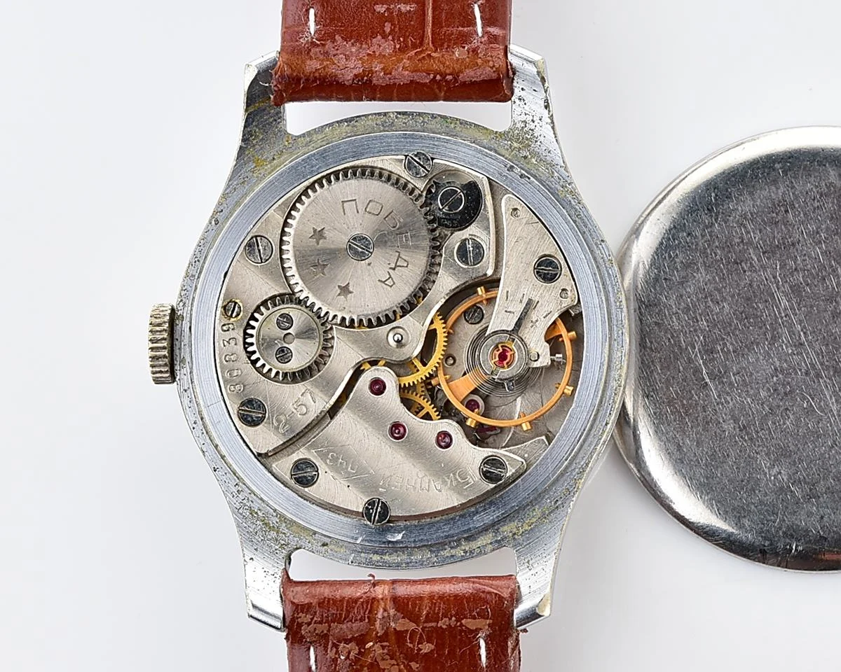 Vintage Soviet mechanical Pobeda wristwatch, PChZ, the 2nd quarter of 1957!