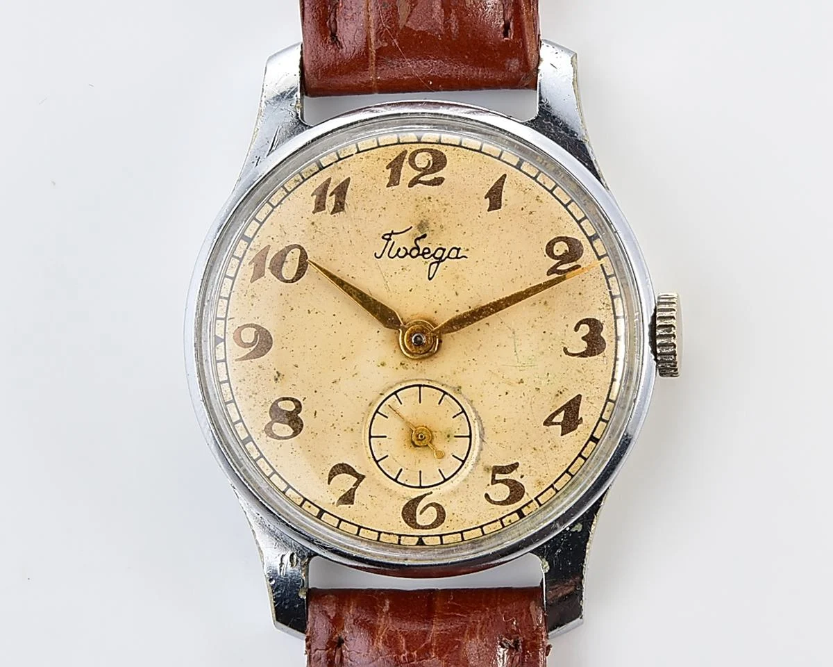Vintage Soviet mechanical Pobeda wristwatch, PChZ, the 2nd quarter of 1957!