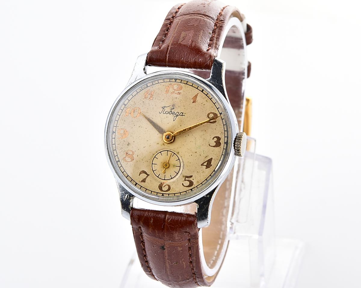 Vintage soviet mechanical POBEDA wristwatch, PChZ, the 2nd quarter of 1957!