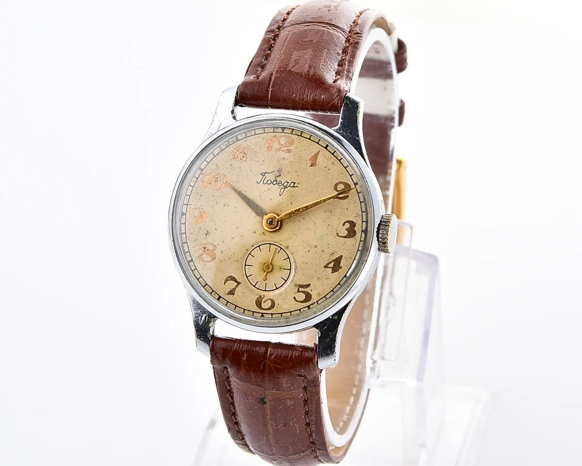 Vintage Soviet mechanical Pobeda wristwatch, PChZ, the 2nd quarter of 1957!