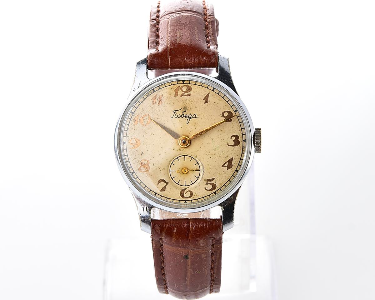 Vintage soviet mechanical POBEDA wristwatch, PChZ, the 2nd quarter of 1957!