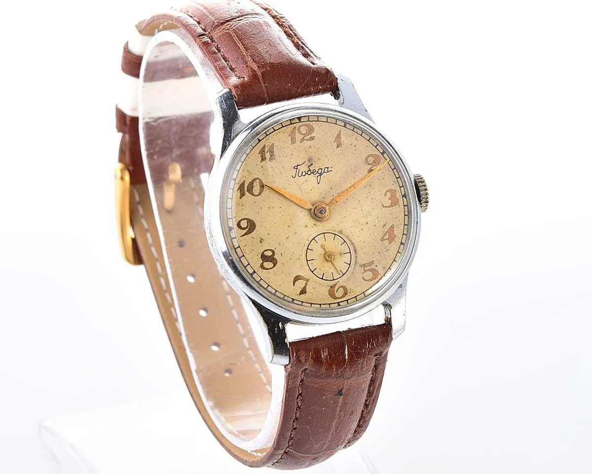 Vintage Soviet mechanical Pobeda wristwatch, PChZ, the 2nd quarter of 1957!