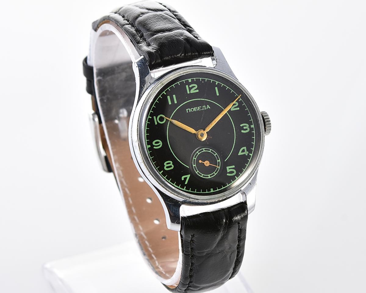 Vintage soviet mechanical POBEDA watch, 2MChZ from 4th quarter 1956!
