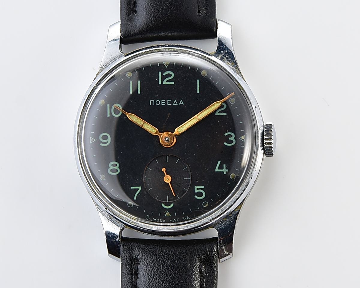 Excellent vintage soviet mechanical POBEDA watch, 2MChZ from 4th quarter 1958!