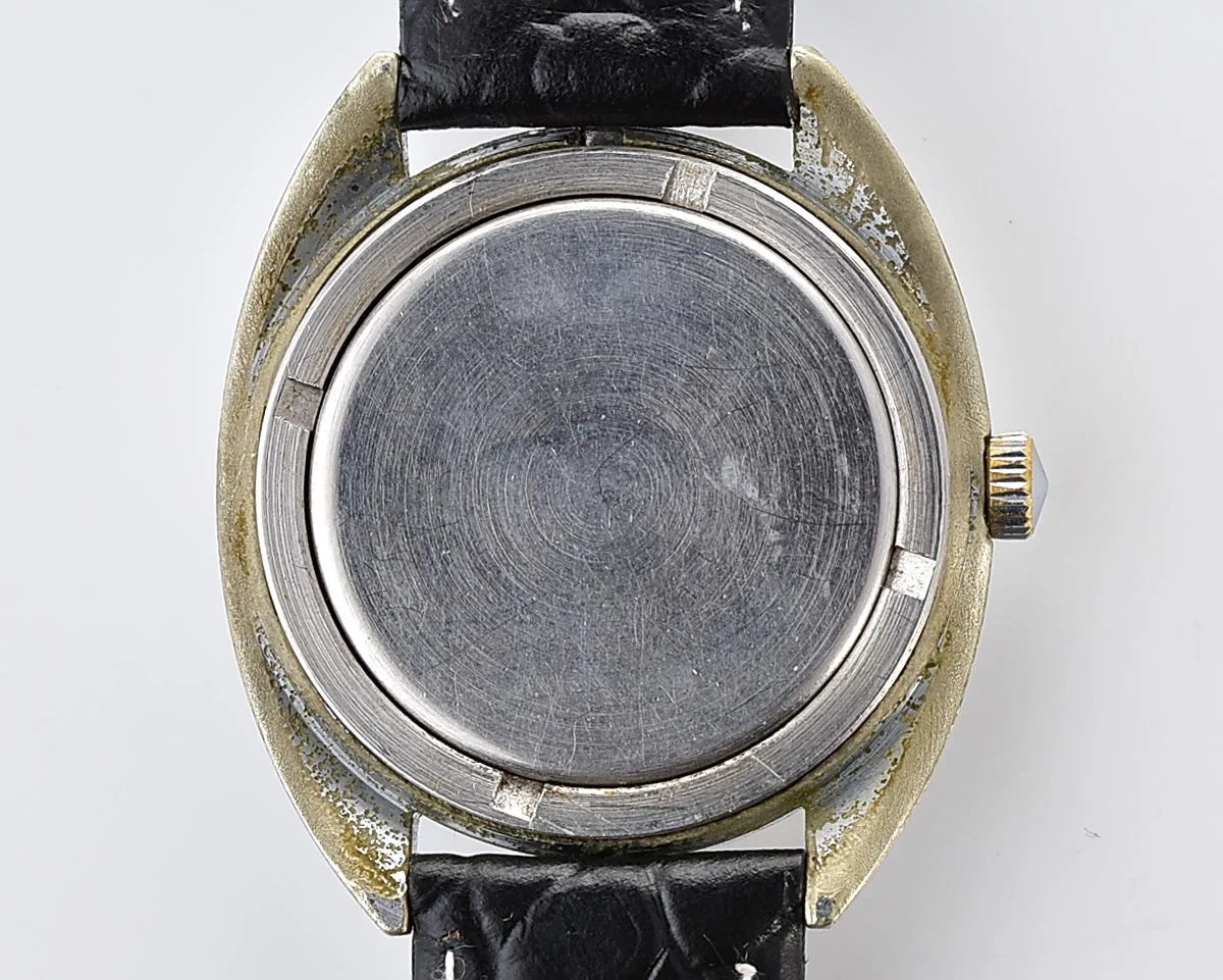 Vintage Soviet Poljot mechanical watch with intricate textured dial