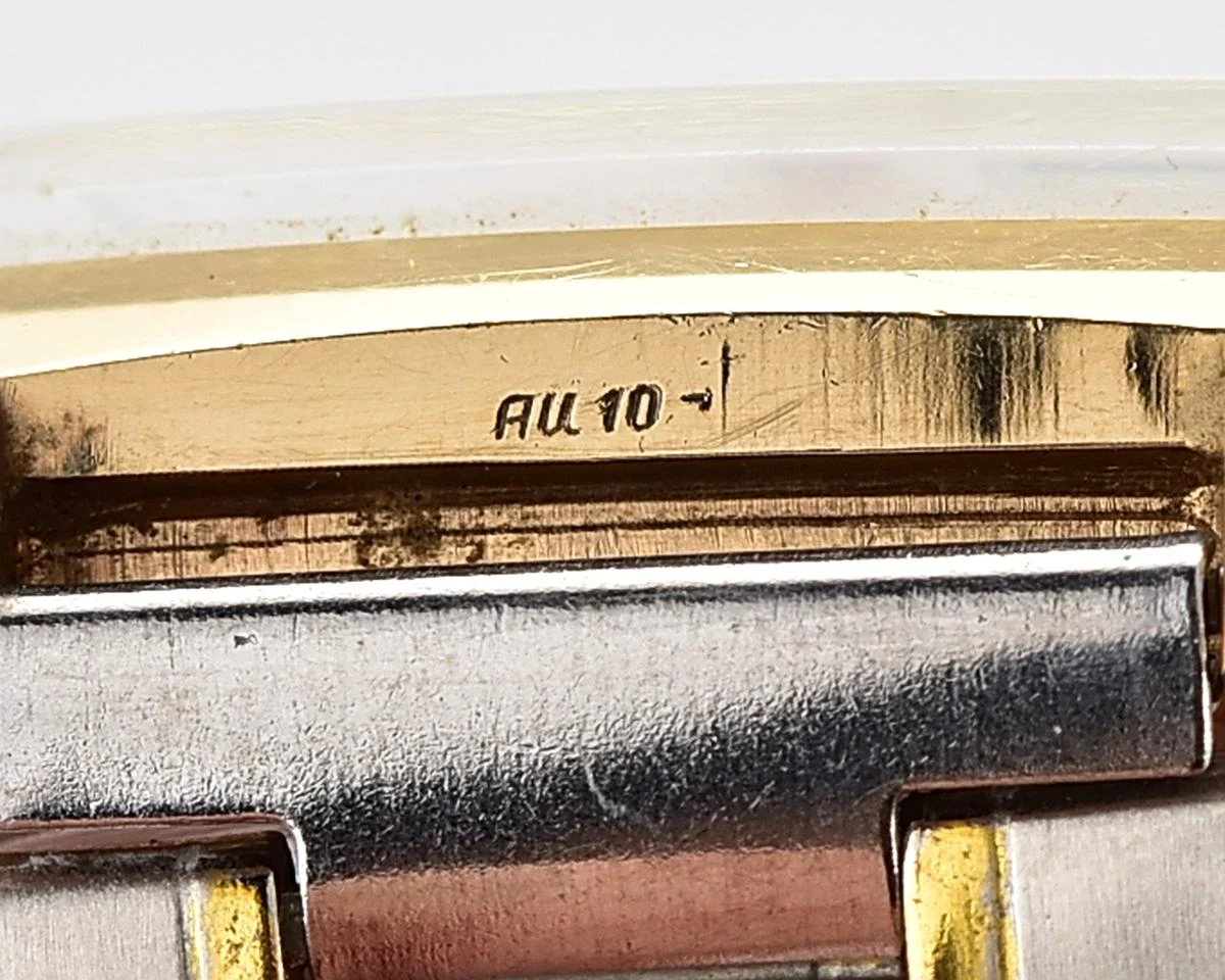 Vintage Soviet mechanical gold-plated Poljot with automatic self-winding movement