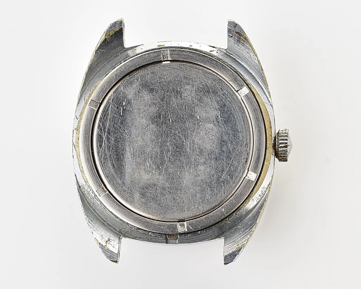 Vintage Soviet Poljot mechanical watch with intricate textured dial