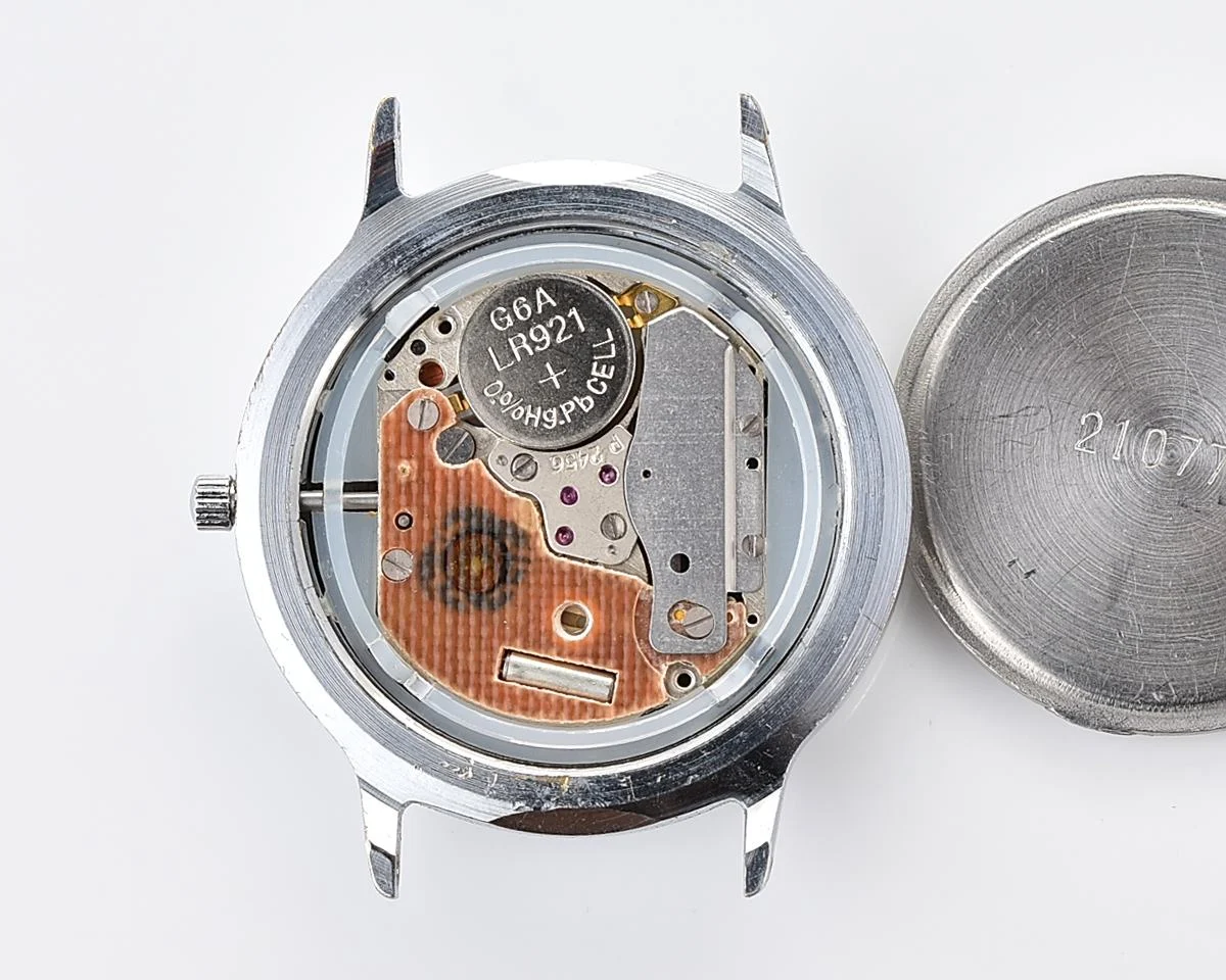 Soviet Poljot wristwatch with quartz movement