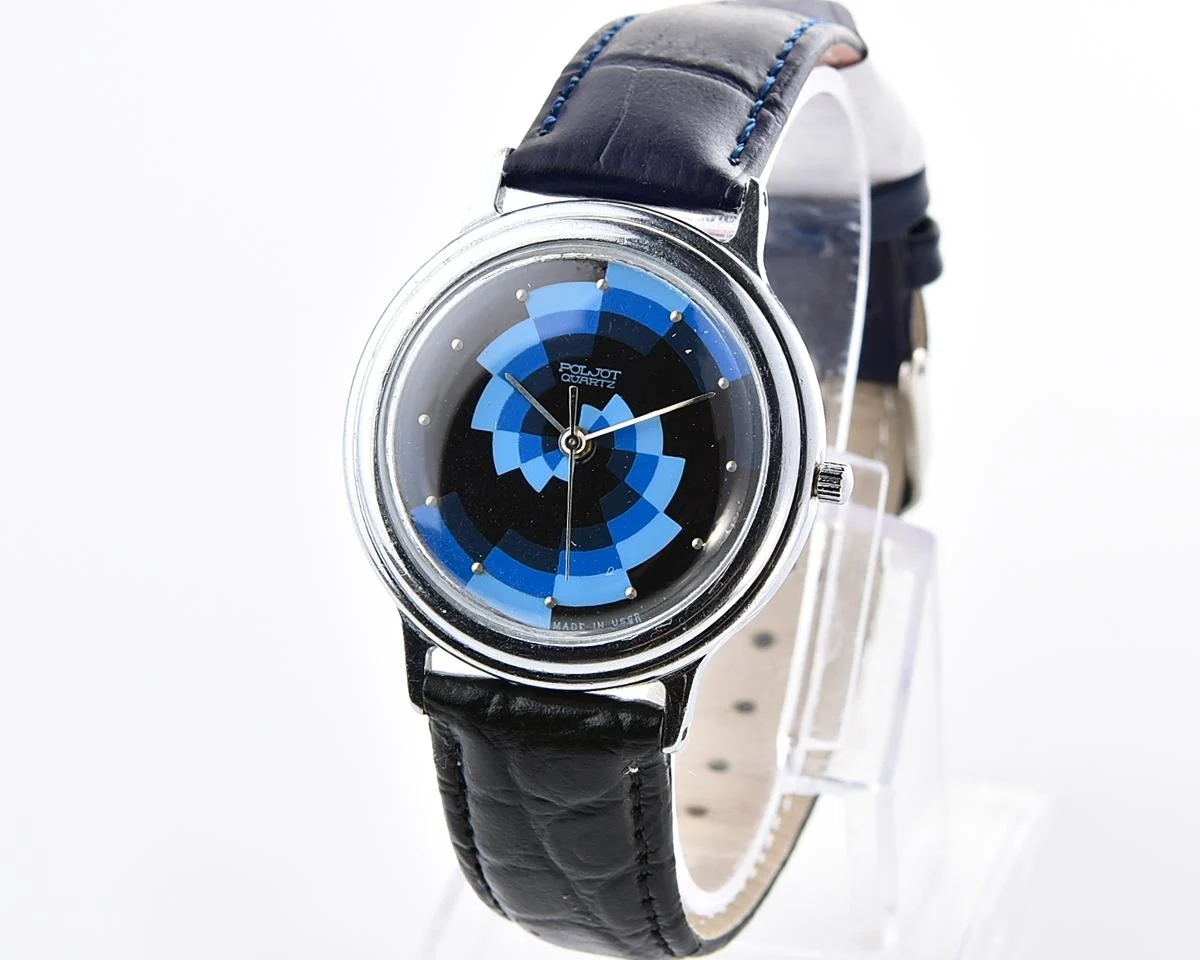 Soviet Poljot wristwatch with quartz movement