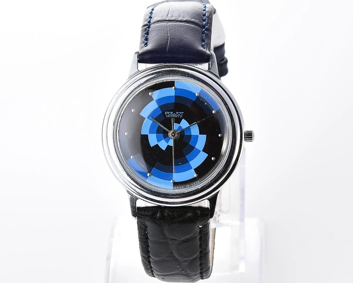 Soviet Poljot wristwatch with quartz movement