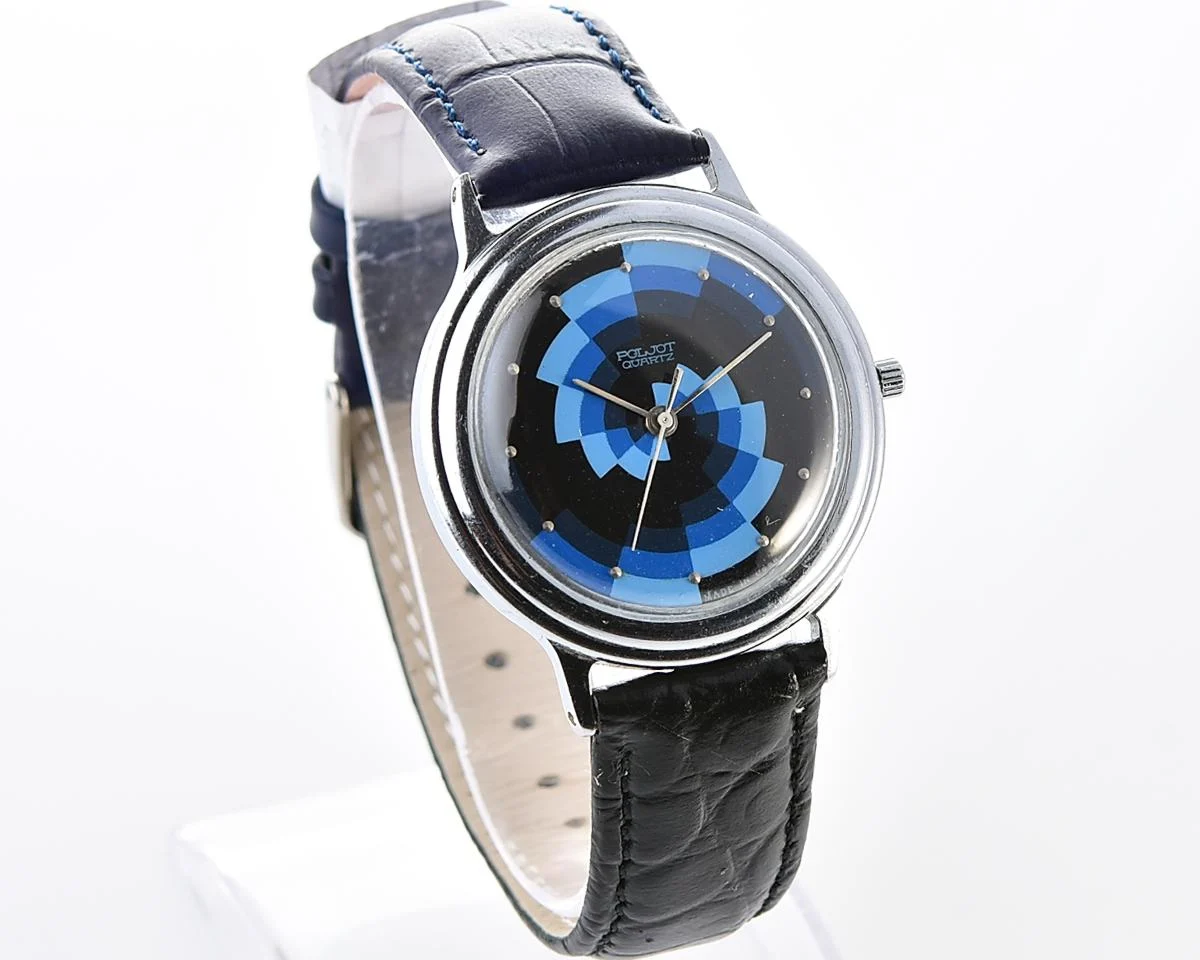 Soviet Poljot wristwatch with quartz movement