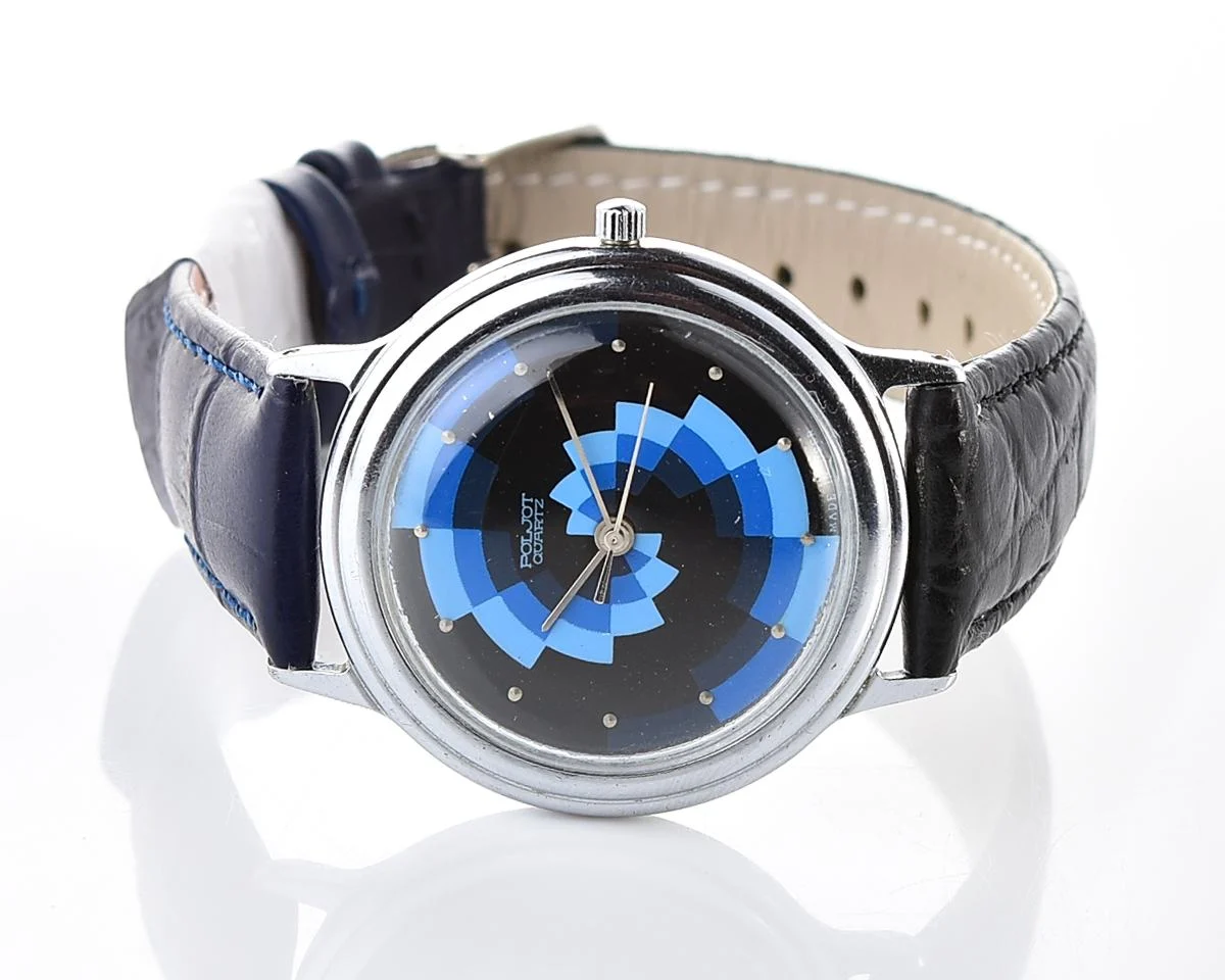 Soviet Poljot wristwatch with quartz movement