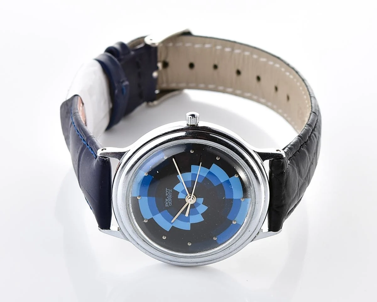 Soviet Poljot wristwatch with quartz movement