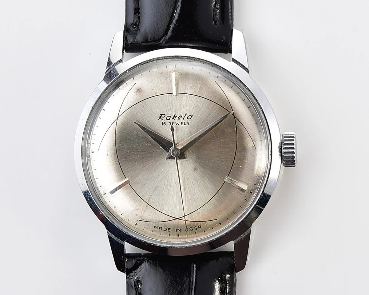 Excellent Soviet Raketa-Atom vintage mechanical wristwatch
