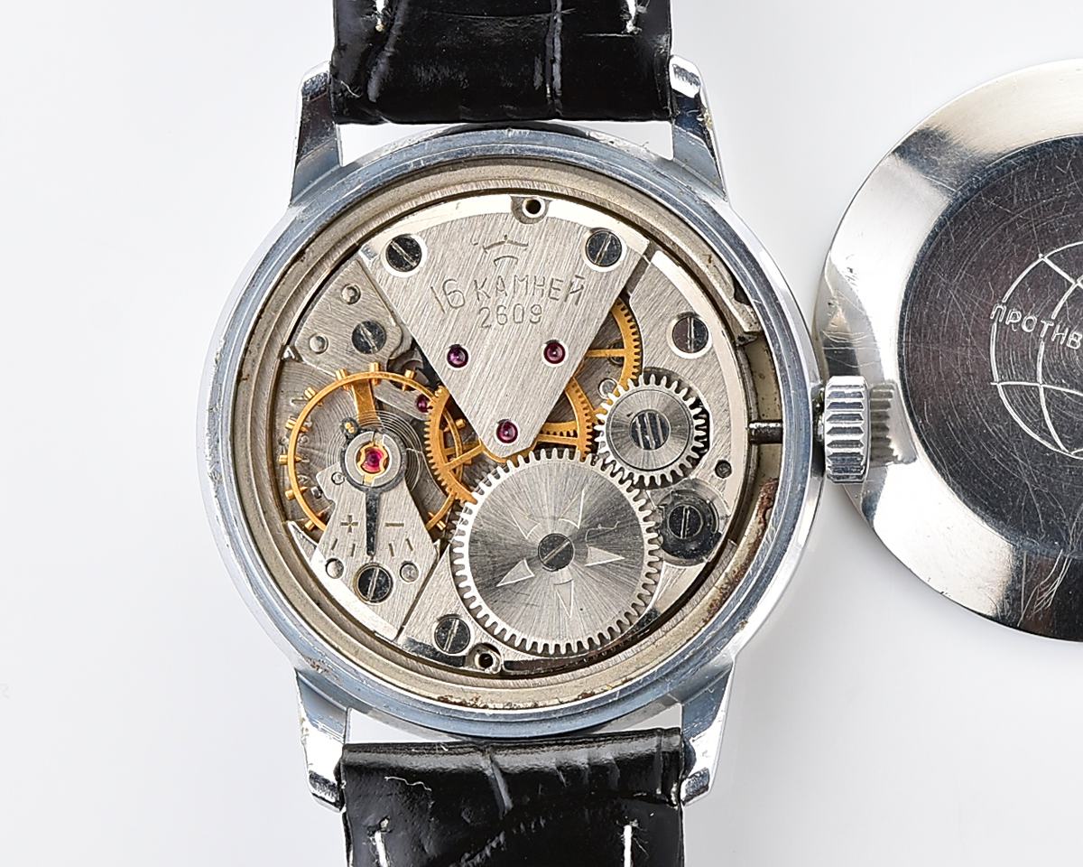 Excellent soviet Raketa-Atom vintage mechanical wristwatch