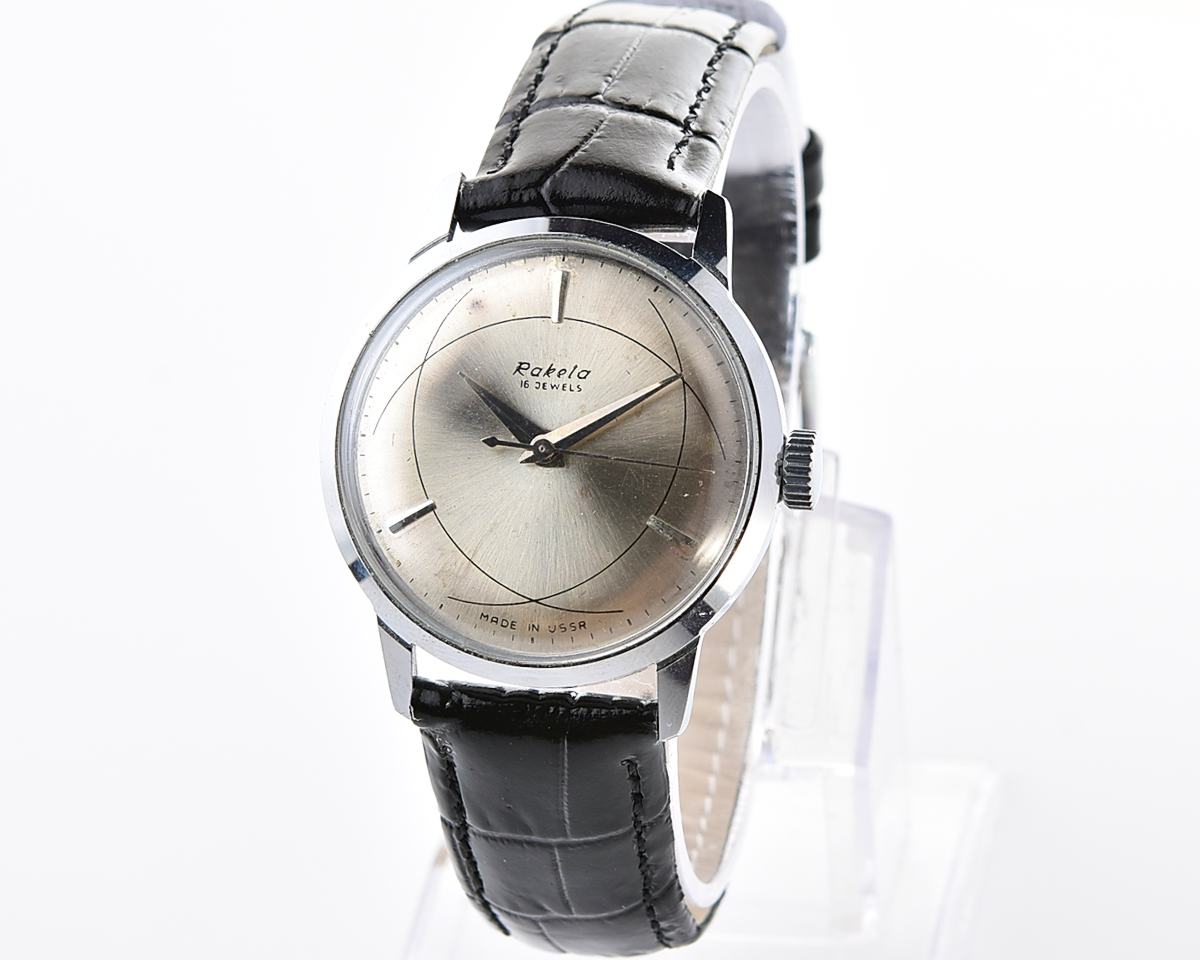 Excellent soviet Raketa-Atom vintage mechanical wristwatch