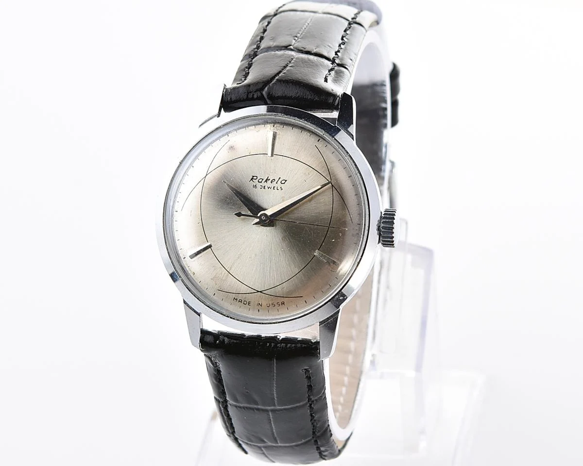 Excellent Soviet Raketa-Atom vintage mechanical wristwatch