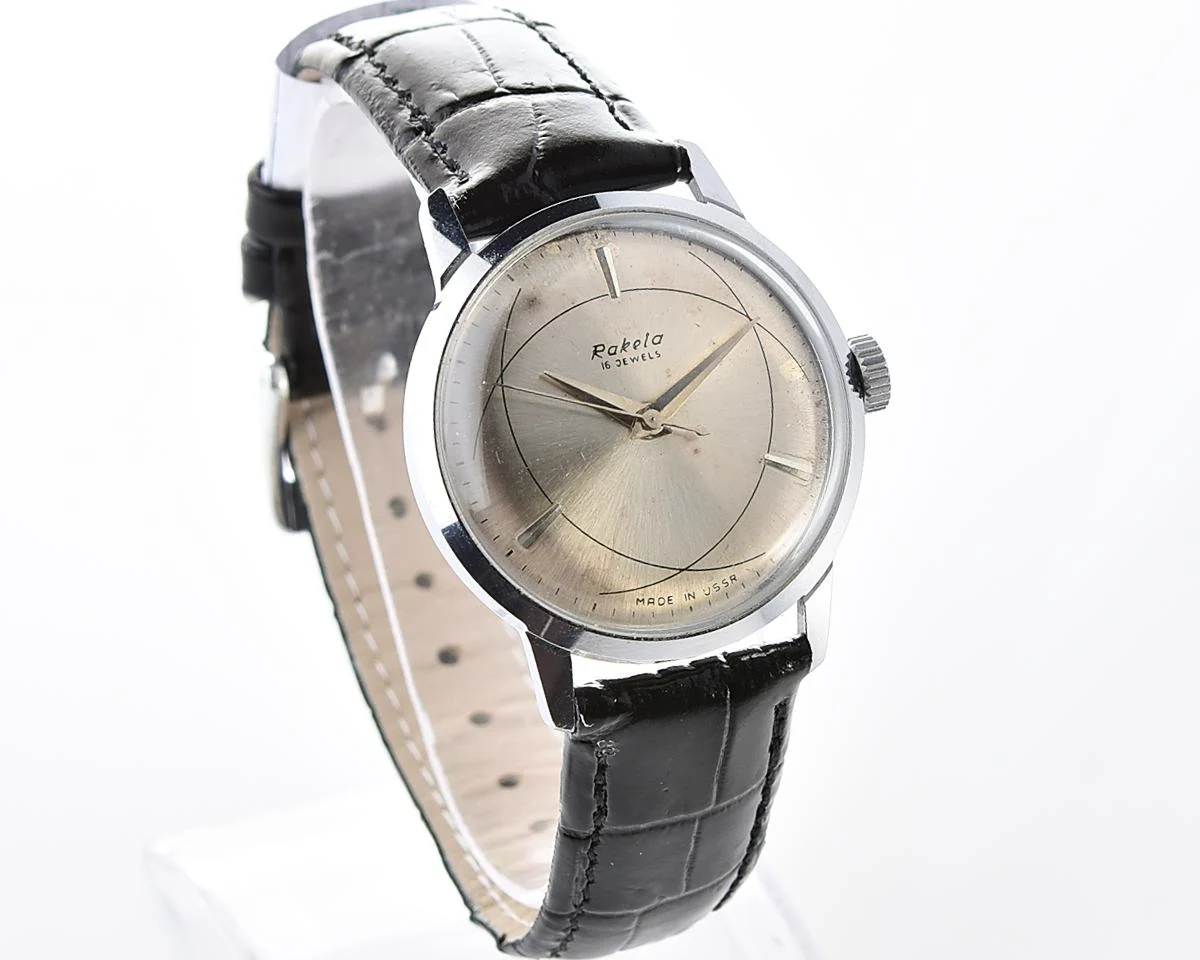 Excellent Soviet Raketa-Atom vintage mechanical wristwatch