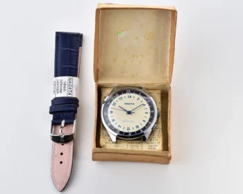 TIME CAPSULE: Soviet vintage mechanical watch Raketa with 24 hours dial, New Old Stock (NOS)!