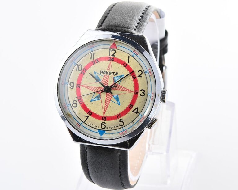 Soviet mechanical RAKETA Compass Rose mechanical wristwatch