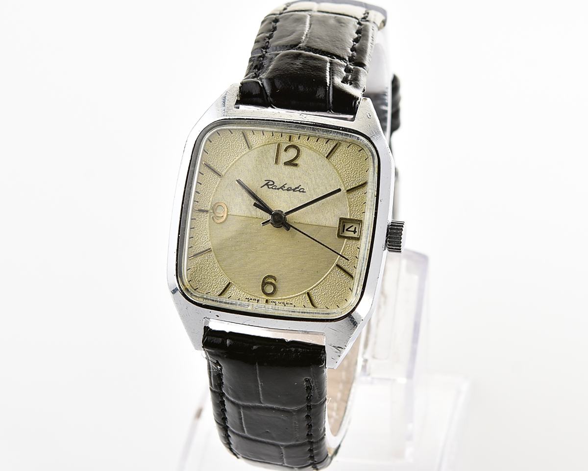 Vintage soviet RAKETA mechanical wristwatch