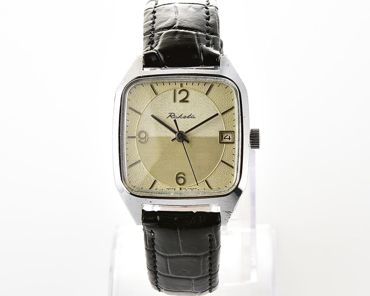 Vintage soviet RAKETA mechanical wristwatch