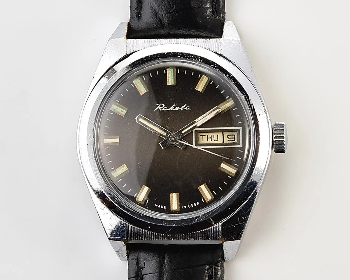 Soviet Raketa "Rolex" vintage mechanical wristwatch