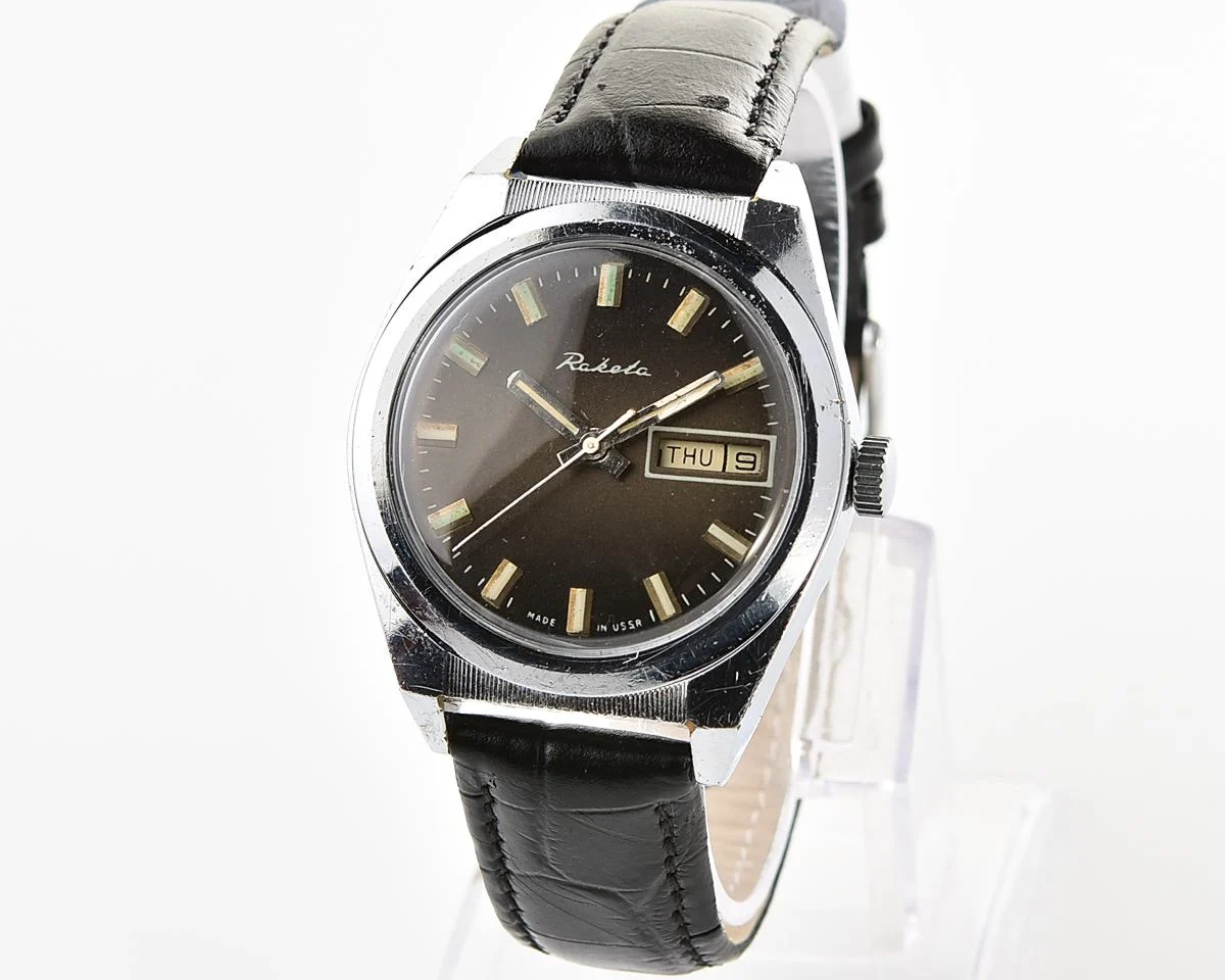 Soviet Raketa "Rolex" vintage mechanical wristwatch
