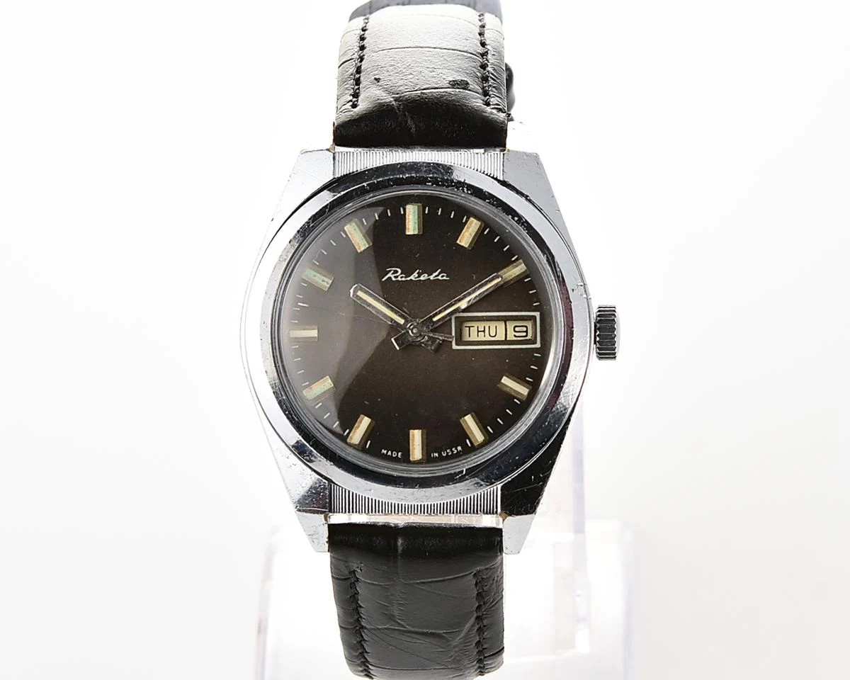 Soviet Raketa "Rolex" vintage mechanical wristwatch