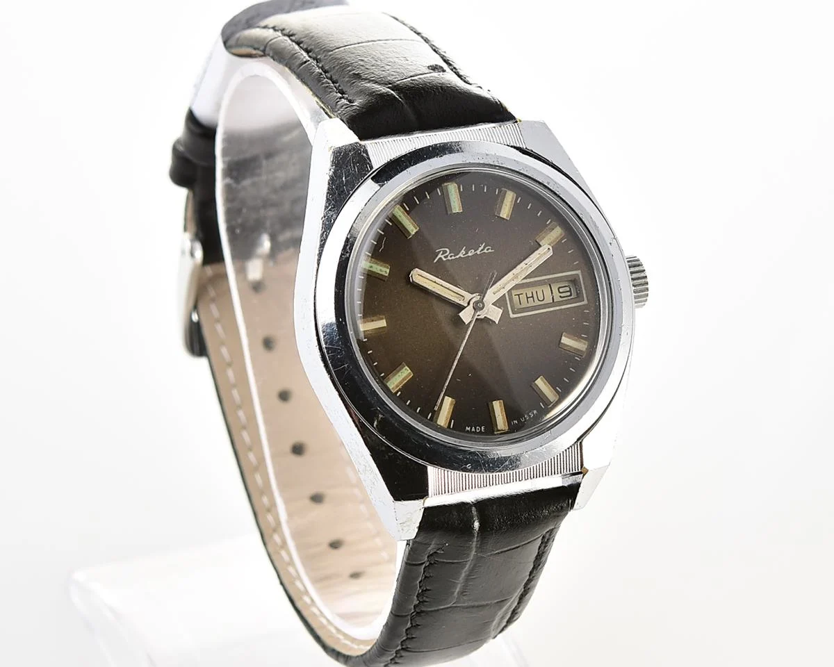 Soviet Raketa "Rolex" vintage mechanical wristwatch