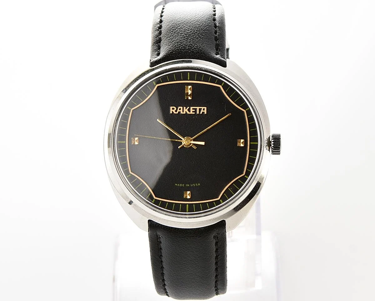 Vintage Soviet Raketa mechanical wristwatch