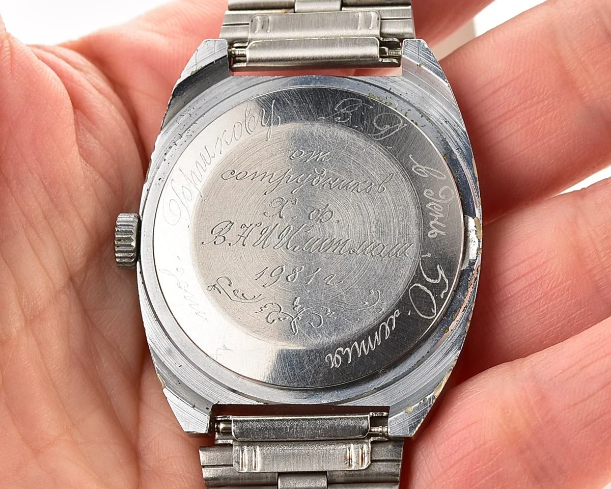 Excellent Soviet Raketa vintage mechanical wristwatch