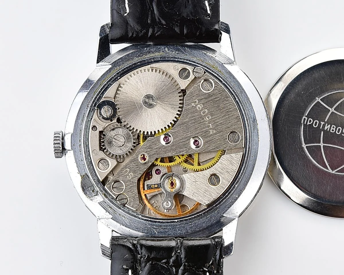 Soviet Raketa elegant vintage mechanical wristwatch