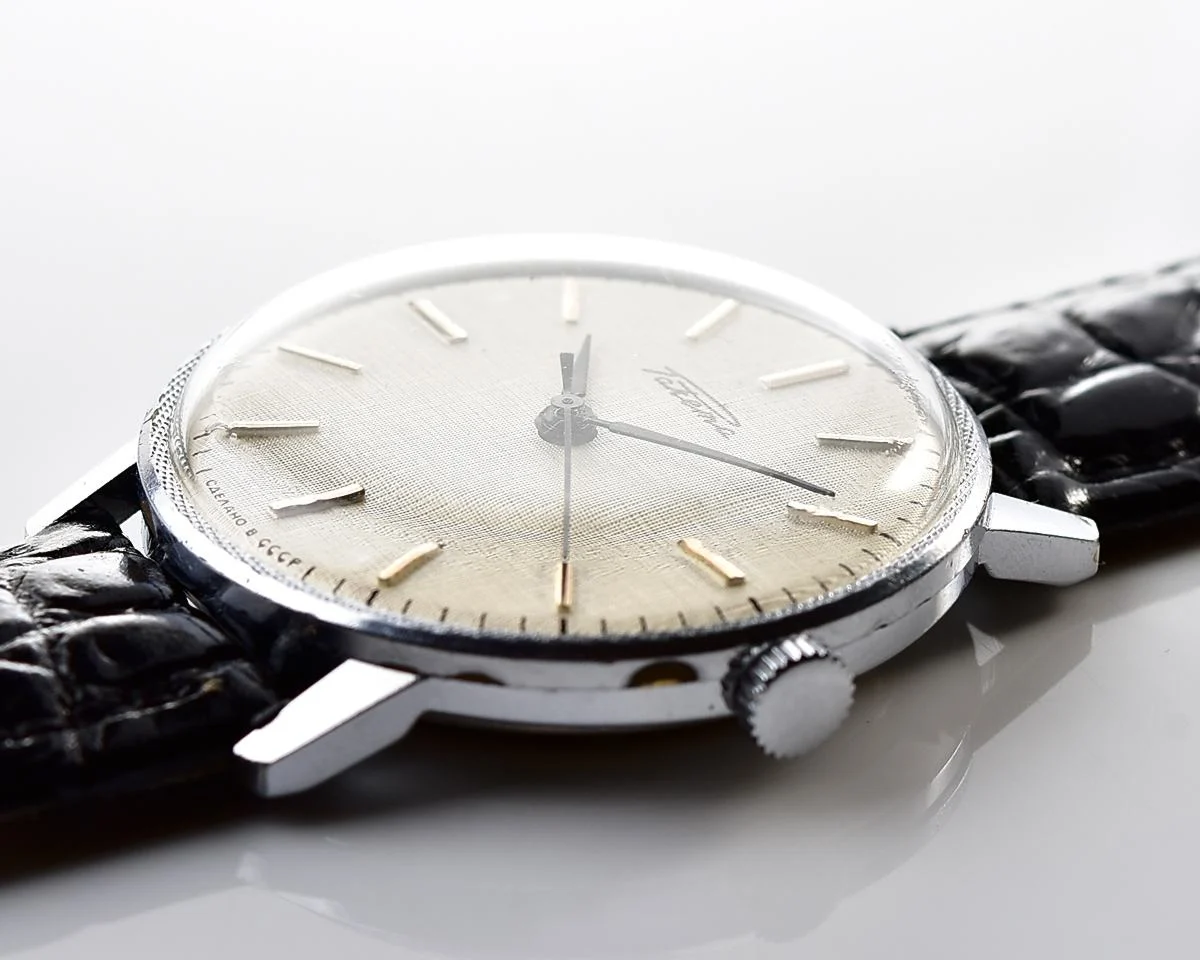 Soviet Raketa elegant vintage mechanical wristwatch
